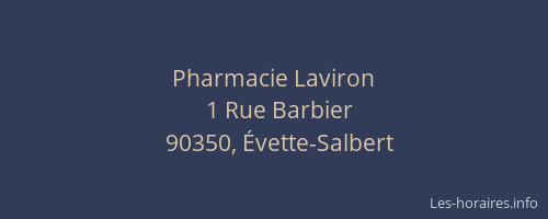 Pharmacie Laviron