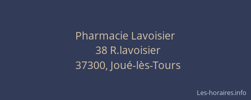 Pharmacie Lavoisier