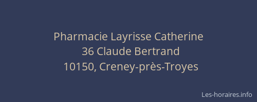 Pharmacie Layrisse Catherine