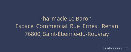 Pharmacie Le Baron