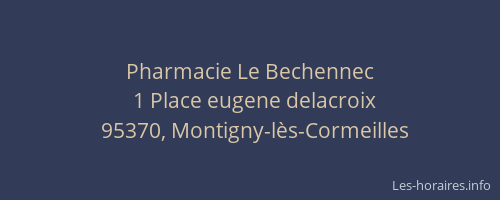 Pharmacie Le Bechennec