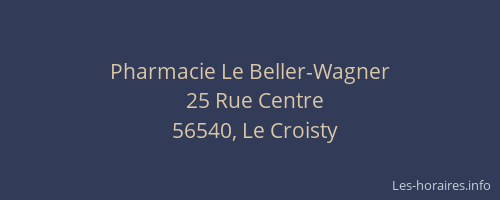 Pharmacie Le Beller-Wagner