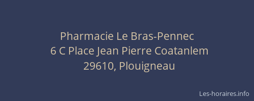 Pharmacie Le Bras-Pennec