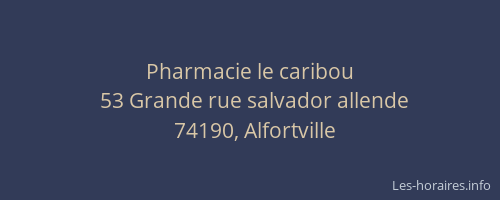 Pharmacie le caribou