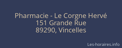 Pharmacie - Le Corgne Herv&eacute;