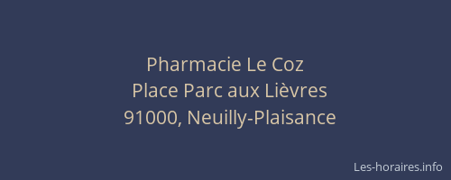 Pharmacie Le Coz