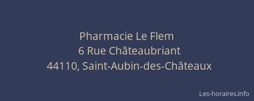 Pharmacie Le Flem