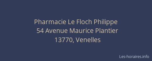 Pharmacie Le Floch Philippe