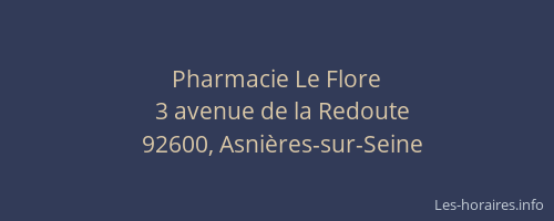 Pharmacie Le Flore