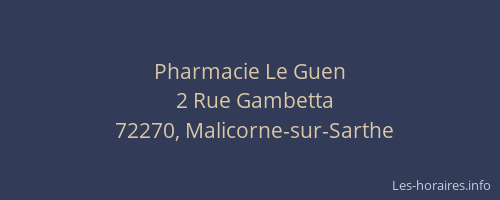 Pharmacie Le Guen