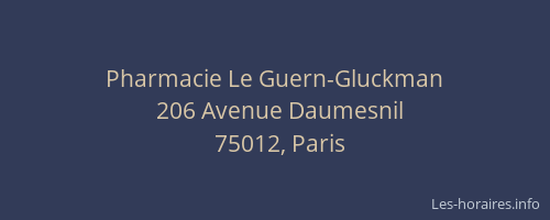Pharmacie Le Guern-Gluckman