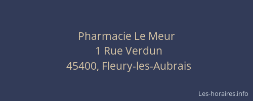 Pharmacie Le Meur