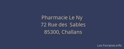 Pharmacie Le Ny