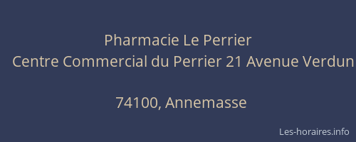 Pharmacie Le Perrier