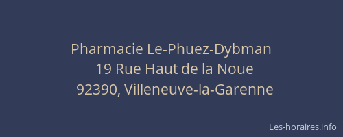 Pharmacie Le-Phuez-Dybman