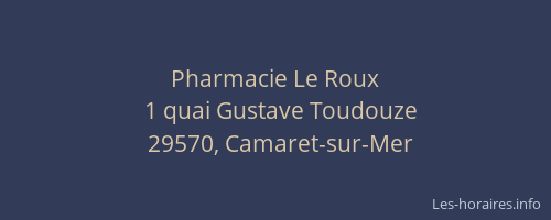 Pharmacie Le Roux