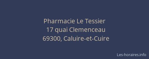 Pharmacie Le Tessier