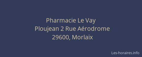 Pharmacie Le Vay