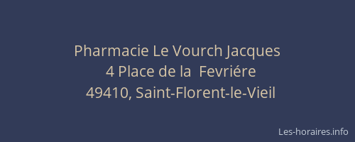 Pharmacie Le Vourch Jacques