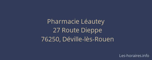 Pharmacie Léautey