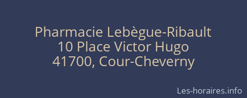 Pharmacie Lebègue-Ribault