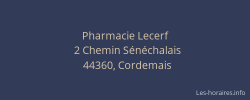 Pharmacie Lecerf