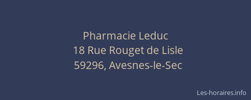Pharmacie Leduc
