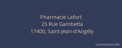 Pharmacie Lefort