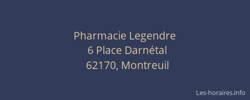 Pharmacie Legendre