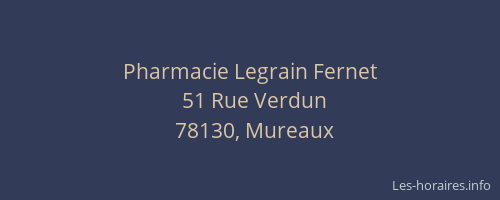 Pharmacie Legrain Fernet