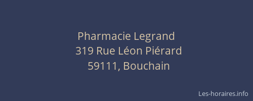 Pharmacie Legrand