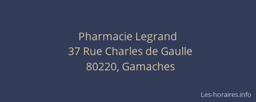 Pharmacie Legrand