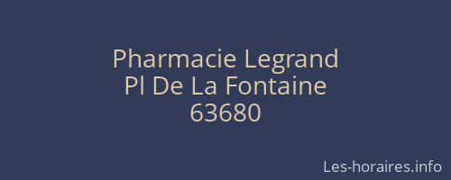 Pharmacie Legrand