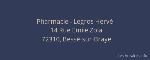 Pharmacie - Legros Hervé