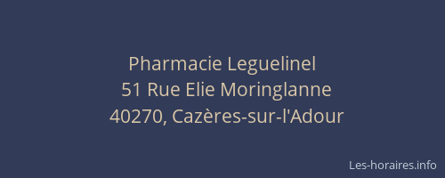 Pharmacie Leguelinel
