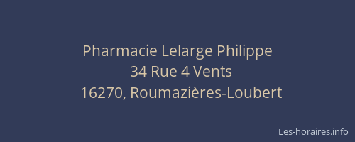Pharmacie Lelarge Philippe