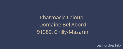 Pharmacie Leloup