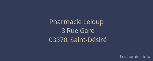 Pharmacie Leloup