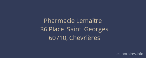 Pharmacie Lemaitre