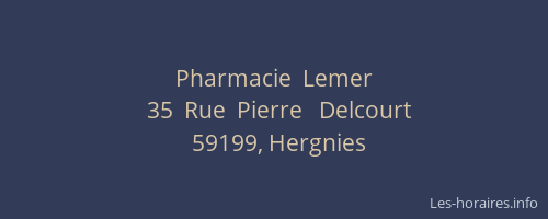 Pharmacie  Lemer