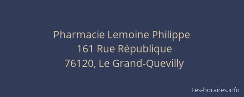Pharmacie Lemoine Philippe