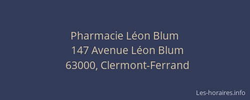 Pharmacie Léon Blum