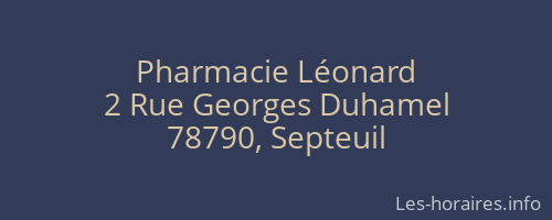 Pharmacie Léonard