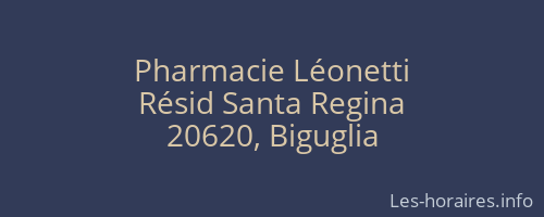 Pharmacie Léonetti