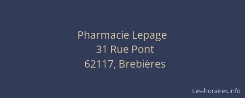 Pharmacie Lepage