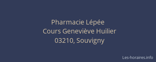 Pharmacie Lépée