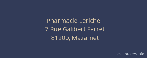 Pharmacie Leriche