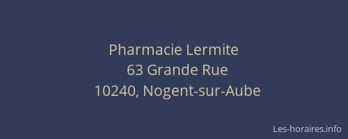 Pharmacie Lermite