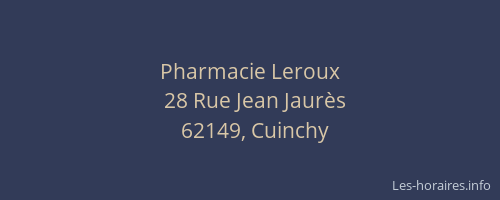 Pharmacie Leroux