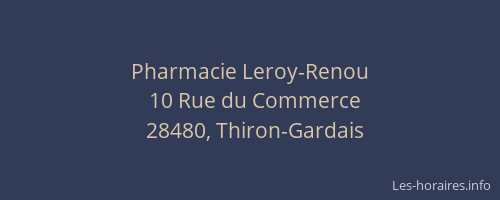 Pharmacie Leroy-Renou